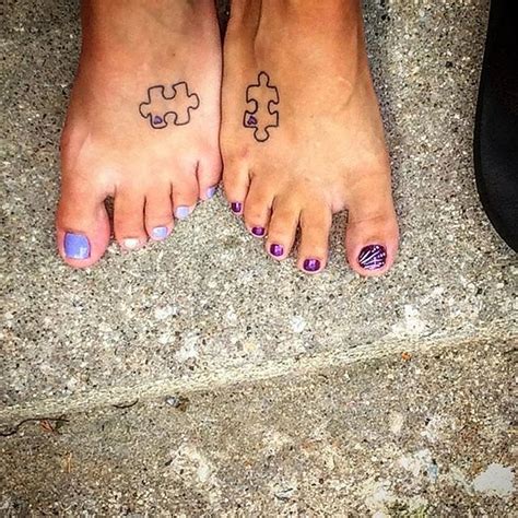 Puzzle Pieces 54 Sister Tattoos That Prove She S Your Best Friend In