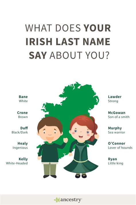 What Does Your Irish Surname Say About You Irish Irish