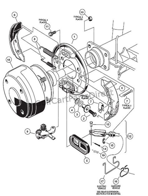 club car brake park wiring diagram