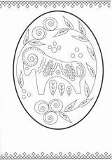 Coloring Egg Easter Pages Ukrainian Kids sketch template