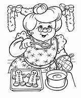 Mrs Claus Santa Coloring Pages Getcolorings Color sketch template