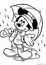 Coloring Pages Mouse Mickey Rain Coloring4free Umbrella Printable Related Posts sketch template