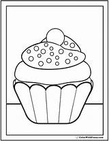 Cupcake Coloring Sprinkles Pages Pdf Template Nonpareil Printable Colorwithfuzzy Kids sketch template