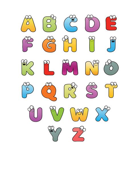 printable coloured alphabet letters printable templates