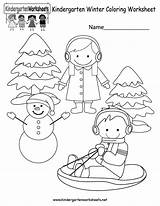 Winter Coloring Printable Worksheets Preschool Kindergarten Worksheet Seasonal Holiday Pages Source Kindergartenworksheets sketch template