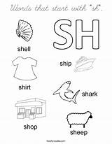 Coloring Sh Words Start Cursive Built California Usa Twistynoodle sketch template