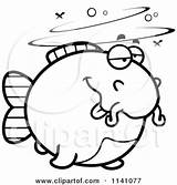 Clipart Drunk Chubby Catfish Cartoon Thoman Cory Outlined Coloring Vector 2021 sketch template
