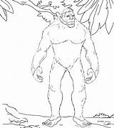 Yeti Coloring Monster Pages sketch template