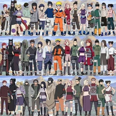 Evolution Naruto Evolution And Anime