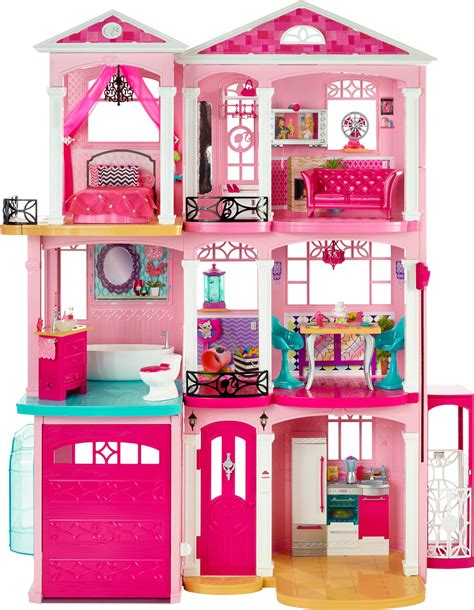 buy mattel barbie dreamhouse pink ffy