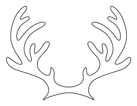 printable reindeer antlers template reindeer antlers christmas