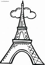Eiffel Tower Drawing Coloring Kids Pages Torre Easy Draw Towers Paris Cartoon Simple Para Colorear Tour Dibujo Clipart Twin Step sketch template