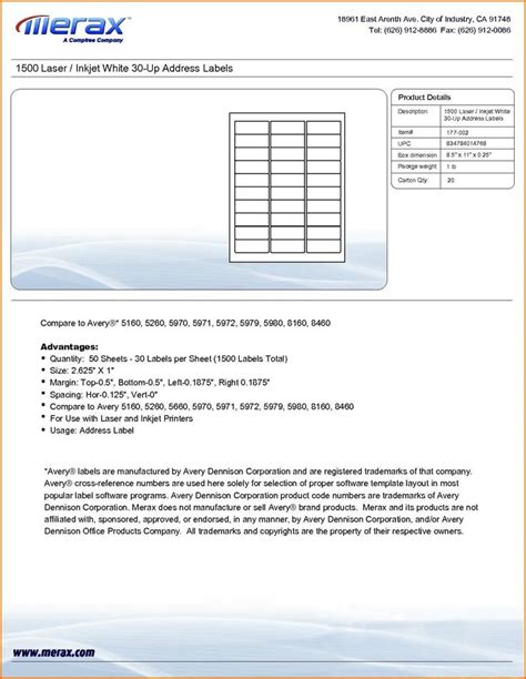 avery  label template inspirational avery  label template excel