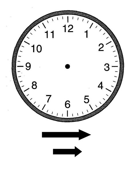 printable clock  managing  time educative printable