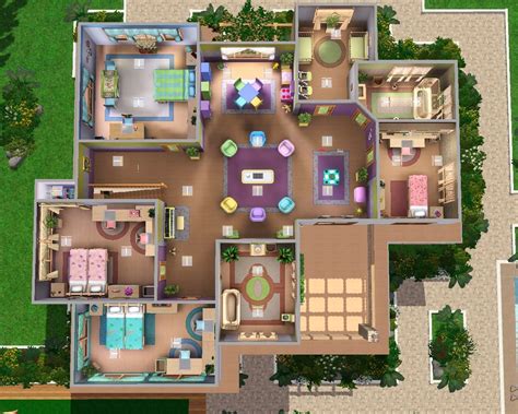 sims  house plan ideas image plans sims  houses layout sims  houses sims  houses plans
