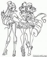Winx Colorkid sketch template