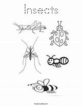 Insects Coloring Built California Usa sketch template