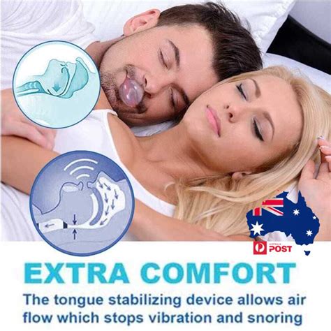 Anti Snoring Tongue Retaining Breathing Device Sleep Apnea Stop Snore