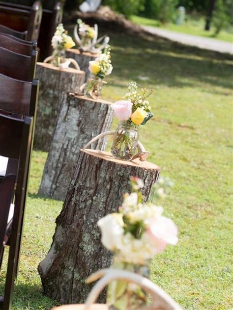 country rustic wedding decoration ideas  tree