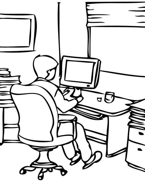 office coloring pages  getdrawings