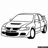 Mitsubishi Evo Lancer Coloring Car Cars Clipart Eclipse Pages Thecolor Cliparts Collection Library Executive sketch template