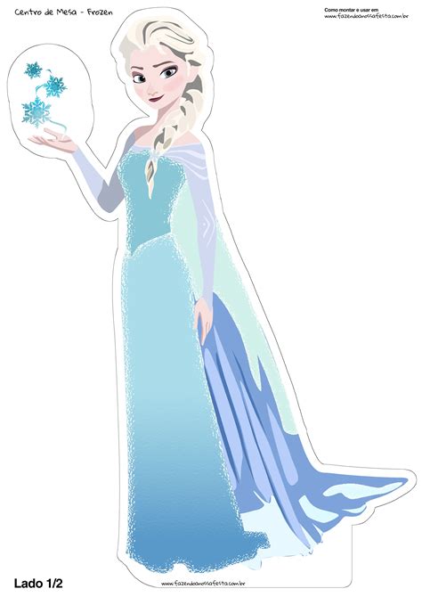 Centro De Mesa Elsa Frozen 1 2 Festa Da Frozen Simples