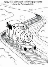 Coloring Pages Train James Getcolorings Tho sketch template