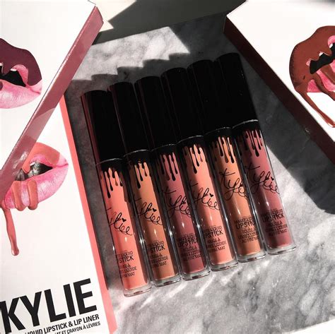 here s what kylie jenner s new lip kit colors look like on 4 different