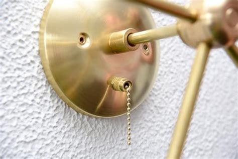 add  pull chain switch   item polished nickel  brass etsy handmade lighting diy