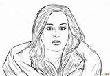 Adele Draw Celebrities Step Webmaster Drawdoo sketch template