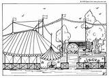 Circus Coloring Big Top Pages Color Large Edupics Hellokids Printable Print Online sketch template