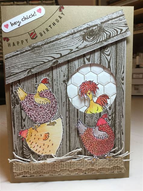 cards chickens images  pinterest chicken card ideas