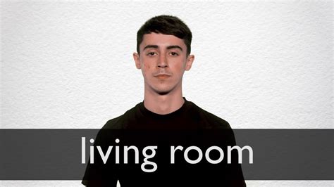 pronounce living room  british english youtube