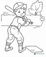 Baseball Coloring Pages Kids Sports Printable Print Sheet Color Cartoon Boy Boys Sheets Clipart Raisingourkids Worksheets Braves Book Realistic Patterns sketch template