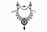 Clipart Jewellery Necklace Silhouette Jewellers Collection Vector Illustration Clipground Beautiful sketch template
