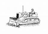 Bulldozer Coloring Worker Road Pages Large Edupics sketch template