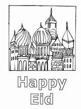 Eid Coloring Kids Pages Template Colouring Mubarak Sheets Printable Card Familyholiday Book Ramadan Choose Board sketch template