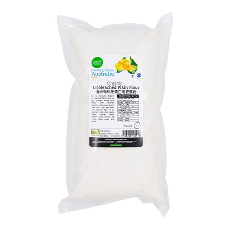 simply natural organic unbleached plain flour kg australia shopee