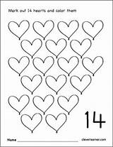 Number 14 Worksheets Preschool Printable Worksheet Coloring Children Numbers Tracing Fourteen Activities Counting Letter Pre Writing Color Kindergarten Identification Trace sketch template