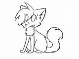 Paint Cat Lineart Ms Coloring Friendly Deviantart Library Cute sketch template