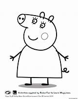 Pig Peppa Coloring Mummy Pages Printable Print Colouring Abc Book Choose Board Colour sketch template