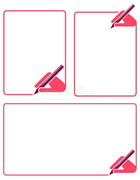 writing frame stock vector illustration  artwork artistic