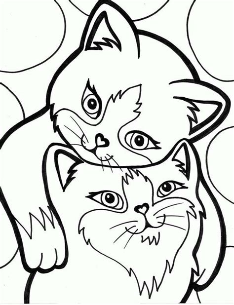 kitty cat  loved   coloring page kids play