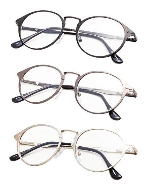 3 pack retro round reading glasses with spring hinges review