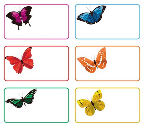 printable butterfly  tags printable  tags  tag templates