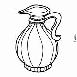 Oil Jug Coloring Clipart Hanukkah Pages Cliparts Library Template Waldereducation sketch template
