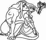 Tarzan Coloring Pages Jane Give Flower Wecoloringpage sketch template