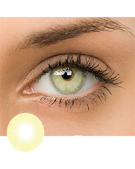 polar lights yellow green colored contact lenses
