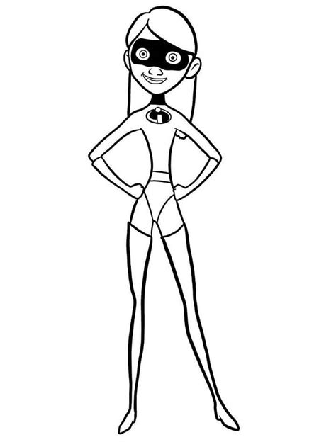 incredibles coloring pages violet coloring pages