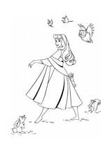 Ausmalbilder Spinnrad Alte Aurora Ausdrucken Dornroschen Malvorlagen sketch template